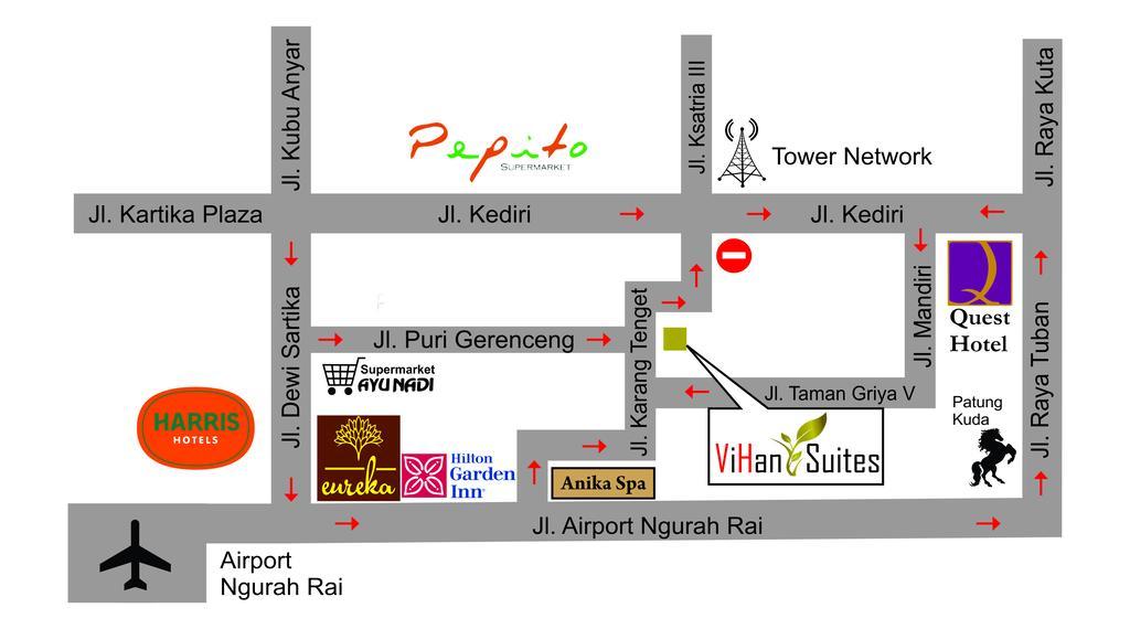 Vihan Suites Bali 꾸따 외부 사진